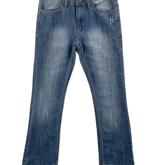 Buffalo David Bitton Jeans Buffalo Jeans Mens Blue Stretch Denim